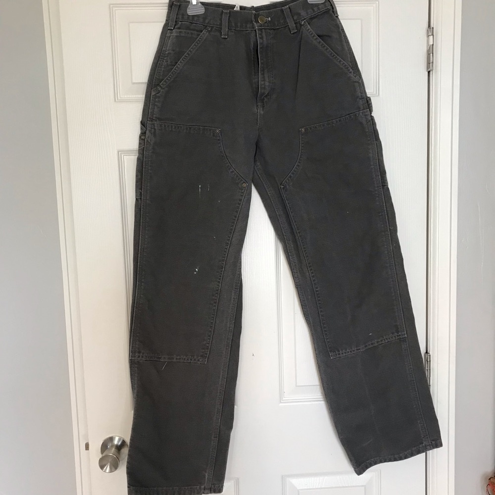 Grey Carharrt carpenter work pants